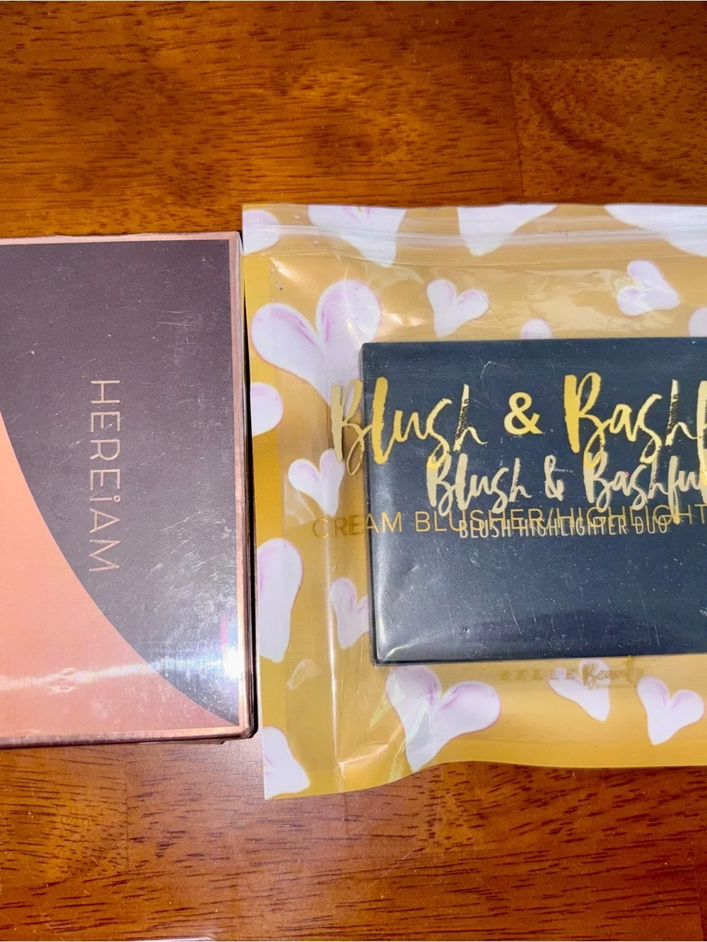 Blush, highlighter, contour